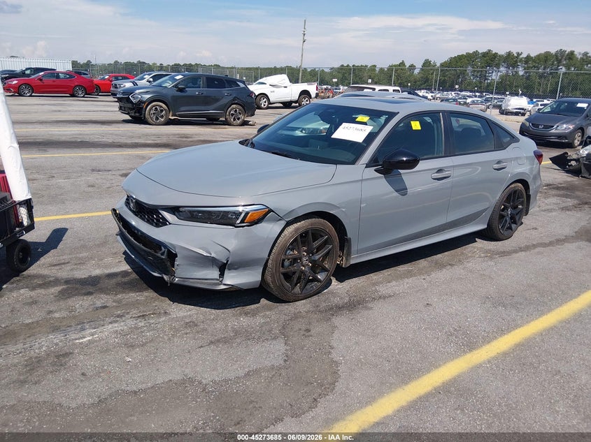 2025 Honda Civic VIN 2HGFE4F84SH344401 IAAI salvage auction — FRONT END, Salvage Title, sold $9,400 on 2026-07-31 (photo 2)