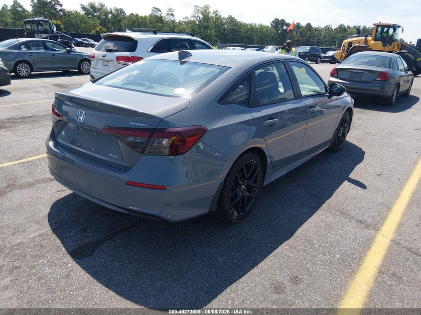 2025 Honda Civic VIN 2HGFE4F84SH344401 IAAI salvage auction — FRONT END, Salvage Title, sold $9,400 on 2026-07-31 (photo 4)