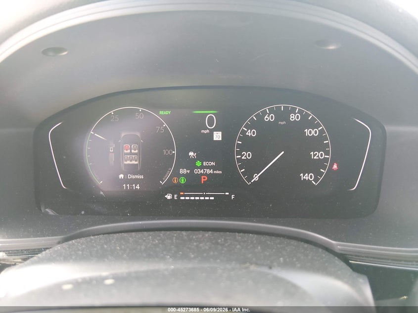 2025 Honda Civic VIN 2HGFE4F84SH344401 IAAI salvage auction — FRONT END, Salvage Title, sold $9,400 on 2026-07-31 (photo 7)
