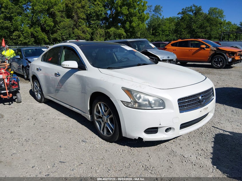 2010 Nissan Maxima VIN 1N4AA5AP4AC843487 IAAI salvage auction — LEFT FRONT, Salvage (Ohio), sold $475 on 2026-08-03 (photo 1)