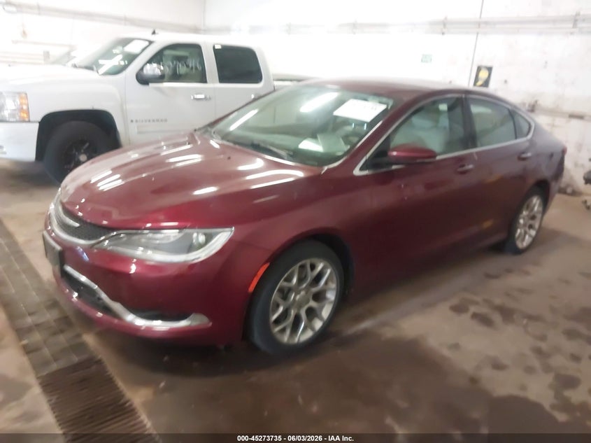 2015 Chrysler 200 VIN 1C3CCCEG9FN592994 IAAI salvage auction — RIGHT FRONT, Salvage Title, sold $50 on 2026-07-29 (photo 2)