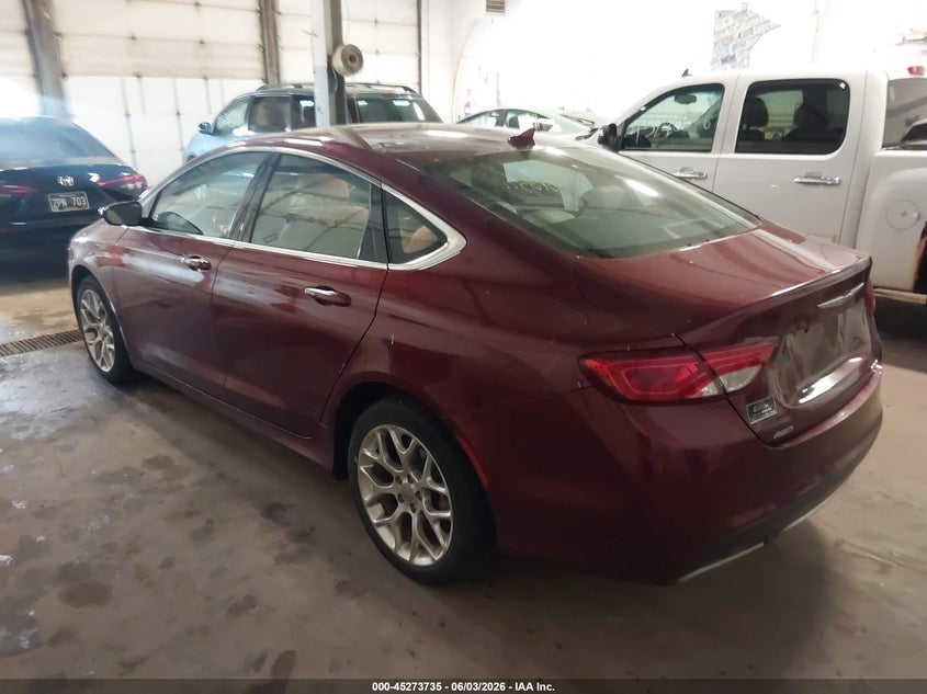 2015 Chrysler 200 VIN 1C3CCCEG9FN592994 IAAI salvage auction — RIGHT FRONT, Salvage Title, sold $50 on 2026-07-29 (photo 3)