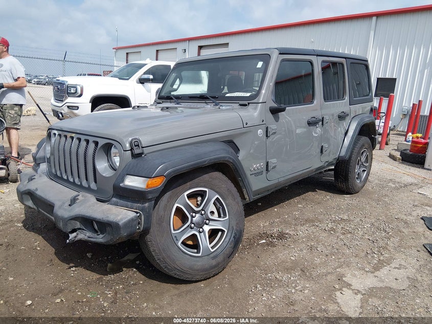 2020 Jeep Wrangler / VIN 1C4HJXDN7LW325597 IAAI salvage auction — LEFT SIDE, Salvage (Kansas), sold $7,375 on 2026-07-31 (photo 2)