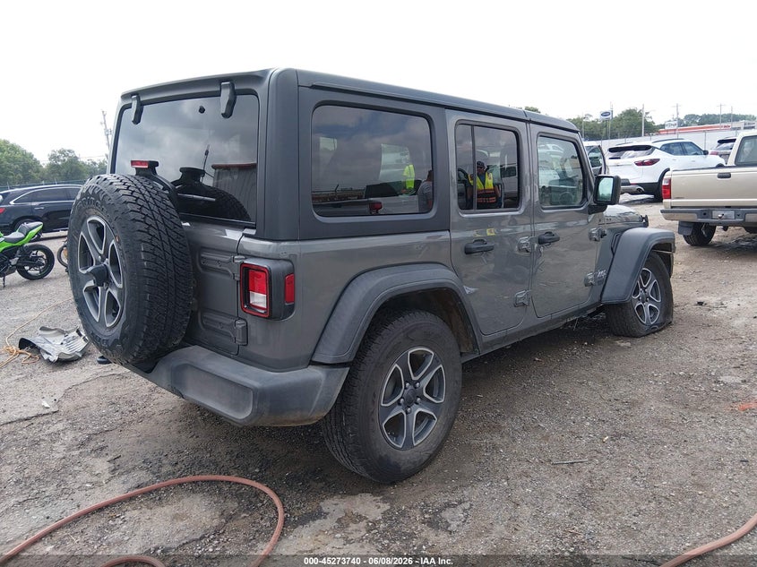 2020 Jeep Wrangler / VIN 1C4HJXDN7LW325597 IAAI salvage auction — LEFT SIDE, Salvage (Kansas), sold $7,375 on 2026-07-31 (photo 4)