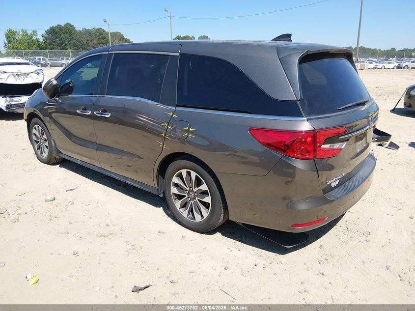 2021 Honda Odyssey VIN 5FNRL6H70MB042677 IAAI salvage auction — FRONT END, Wait Title, sold $9,150 on 2026-10-22 (photo 3)