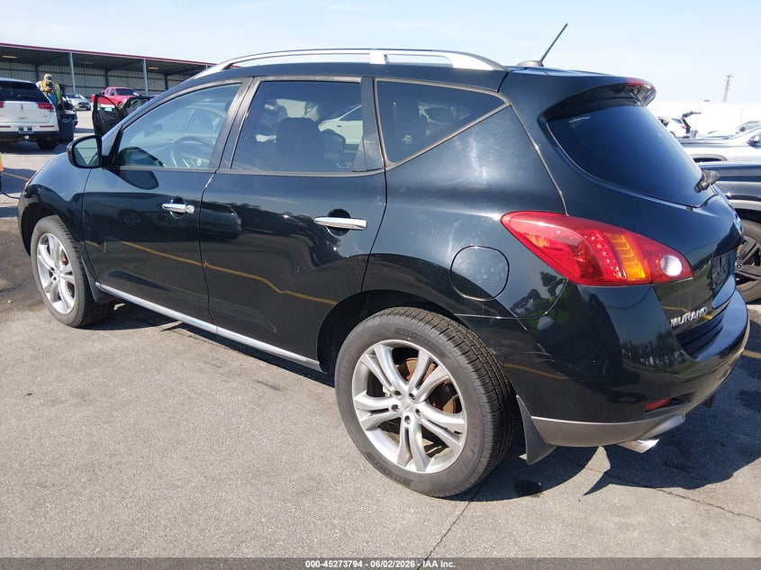 2009 Nissan Murano VIN JN8AZ18W29W103024 IAAI salvage auction — NORMAL WEAR, Clear (South Carolina), sold $325 on 2026-07-29 (photo 3)