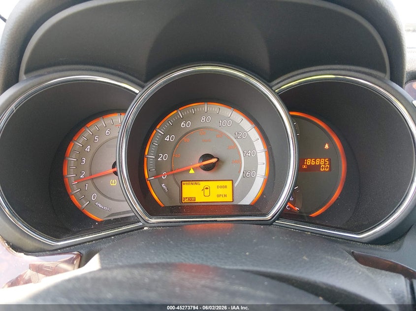 2009 Nissan Murano VIN JN8AZ18W29W103024 IAAI salvage auction — NORMAL WEAR, Clear (South Carolina), sold $325 on 2026-07-29 (photo 7)