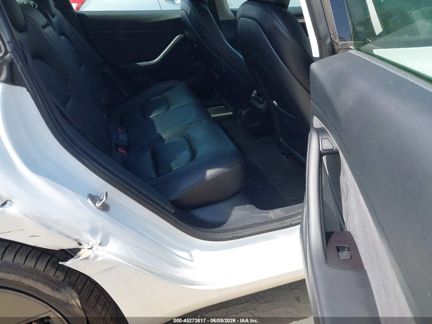 2021 Tesla Model 3 VIN 5YJ3E1EB1MF044076 IAAI salvage auction — RIGHT REAR, Salvage Title, sold $6,400 on 2026-07-19 (photo 8)