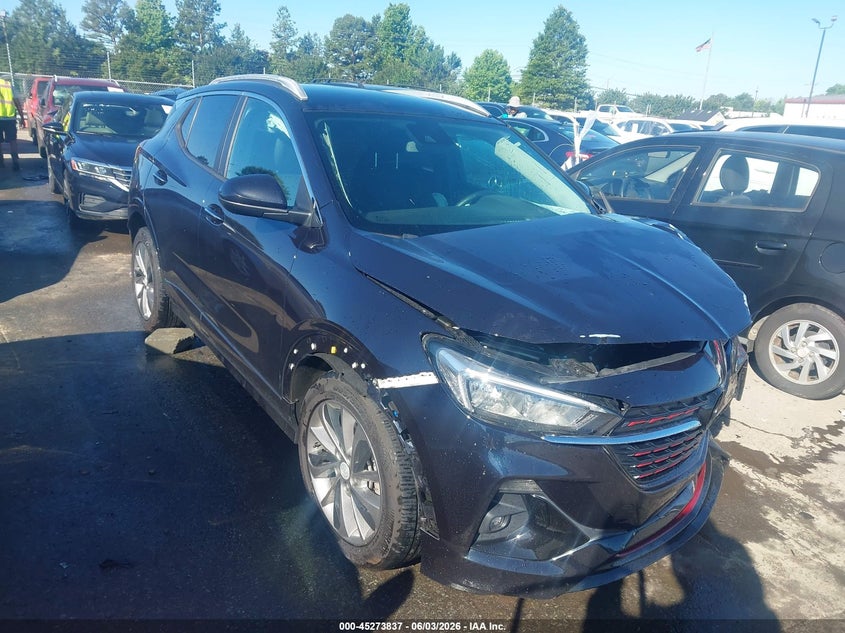 2021 Buick Encore gx VIN KL4MMDS28MB037863 IAAI salvage auction — FRONT END, Salvage Title, sold $1,500 on 2026-07-13 (photo 1)