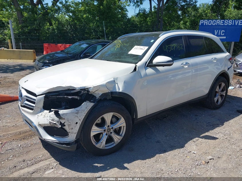 2018 Mercedes-benz Glc VIN WDC0G4KB4JV069998 IAAI salvage auction — FRONT END, Clear (Indiana), sold $6,400 on 2026-07-23 (photo 2)
