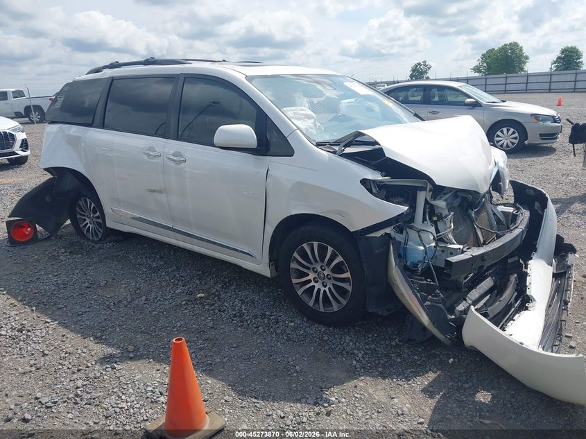 2019 Toyota Sienna VIN 5TDYZ3DC3KS989393 IAAI salvage auction — FRONT & REAR, Salvage (Arkansas), sold $1,375 on 2026-08-01 (photo 1)