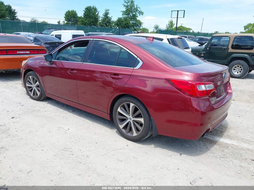 2016 Subaru LEGACY VIN 4S3BNBJ65G3041788 IAAI salvage auction — REAR END, Salvage Title, sold $825 on 2026-08-23 (photo 3)