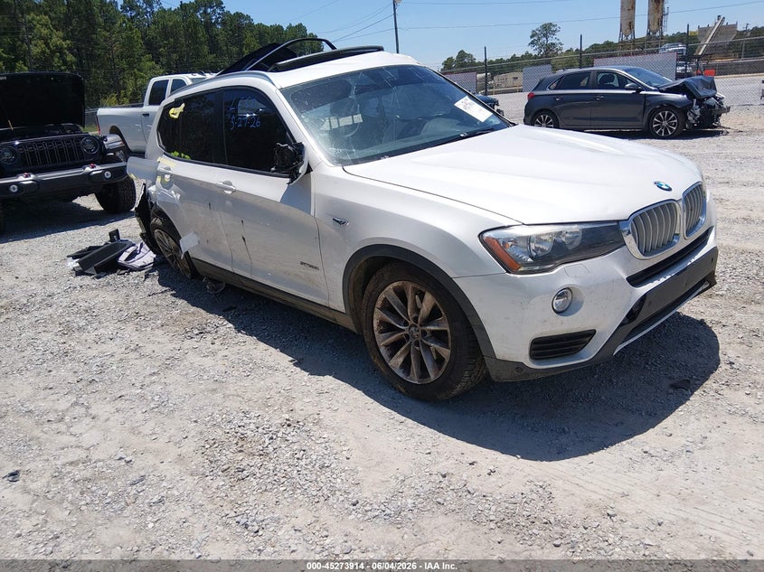2017 BMW X3 VIN 5UXWZ7C3XH0V87591 IAAI salvage auction — ALL OVER, Salvage (Mississippi), sold $25 on 2026-07-24 (photo 1)