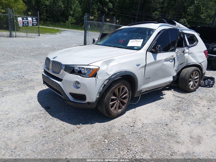 2017 BMW X3 VIN 5UXWZ7C3XH0V87591 IAAI salvage auction — ALL OVER, Salvage (Mississippi), sold $25 on 2026-07-24 (photo 2)