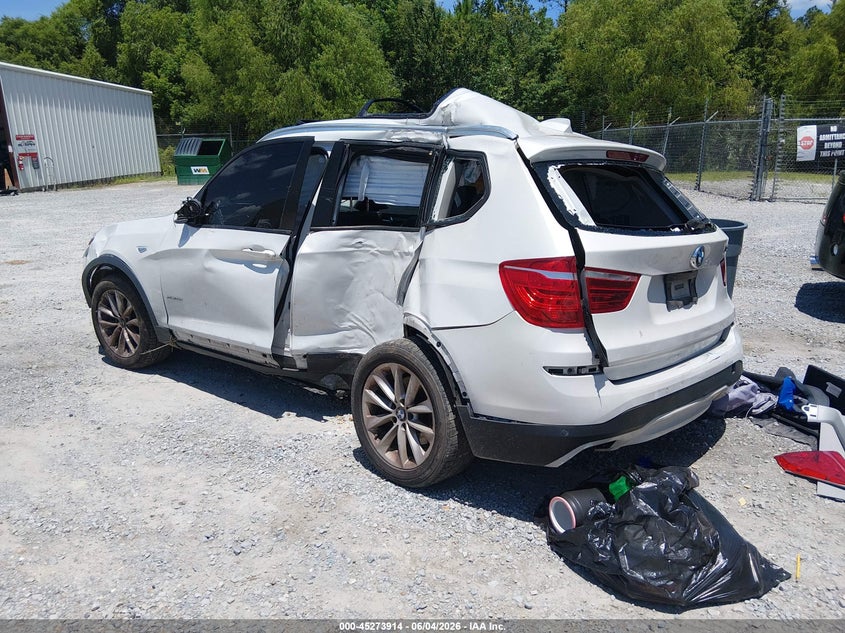 2017 BMW X3 VIN 5UXWZ7C3XH0V87591 IAAI salvage auction — ALL OVER, Salvage (Mississippi), sold $25 on 2026-07-24 (photo 3)