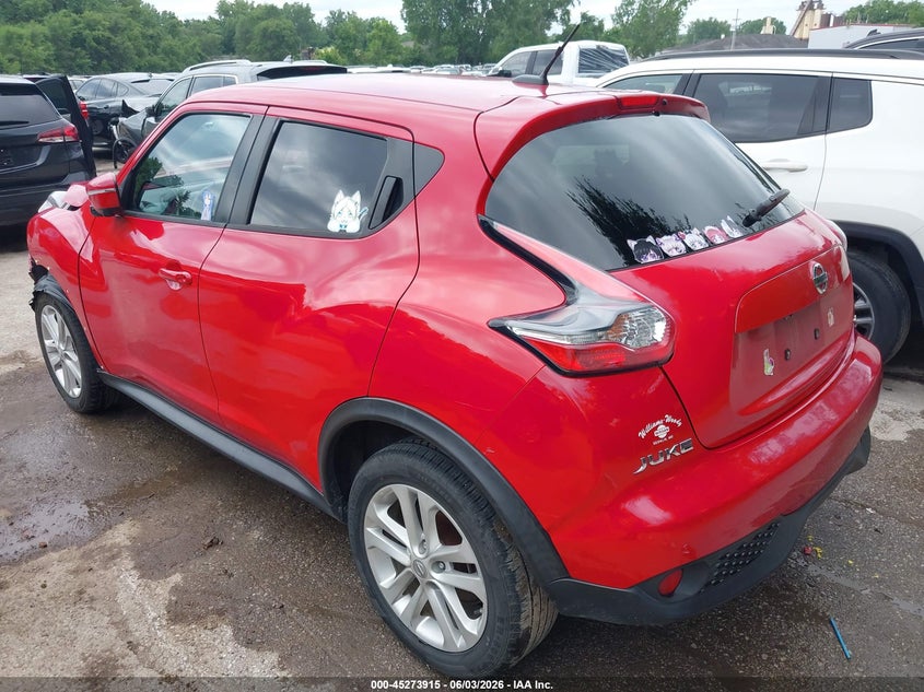 2015 Nissan Juke VIN JN8AF5MR6FT508820 IAAI salvage auction — FRONT END, Salvage Title, sold $700 on 2026-07-29 (photo 3)