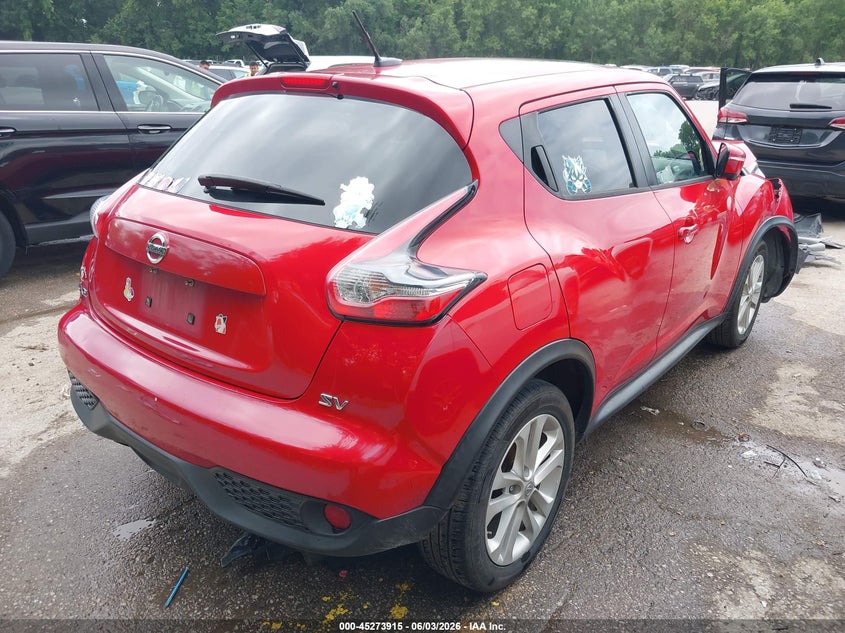 2015 Nissan Juke VIN JN8AF5MR6FT508820 IAAI salvage auction — FRONT END, Salvage Title, sold $700 on 2026-07-29 (photo 4)