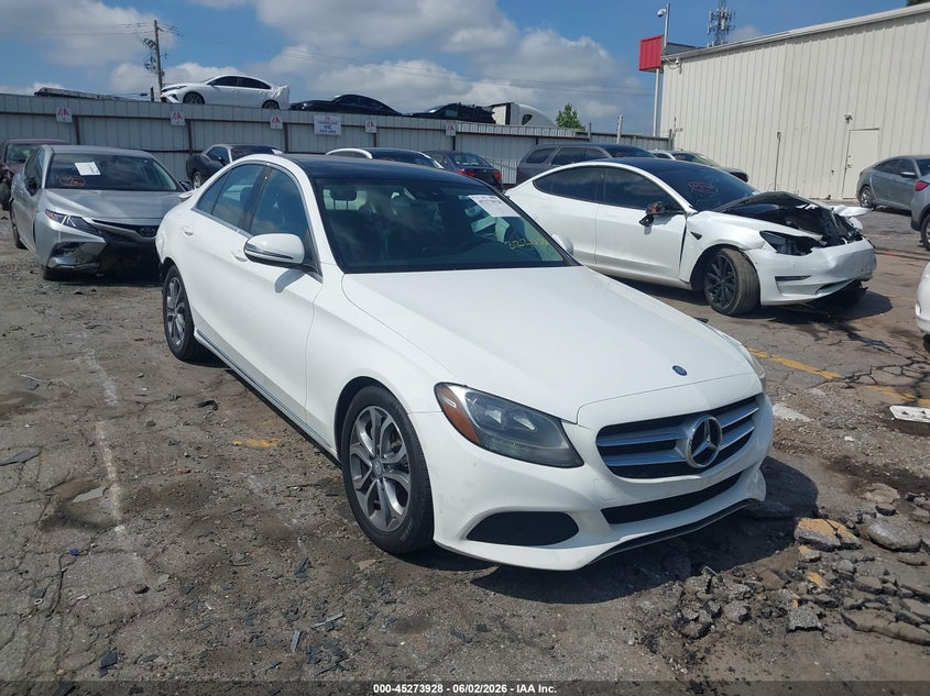 2017 Mercedes-benz C-klasse VIN WDDWF4JB9HR222050 IAAI salvage auction — REAR END, Salvage Title, sold $3,200 on 2026-07-22 (photo 1)