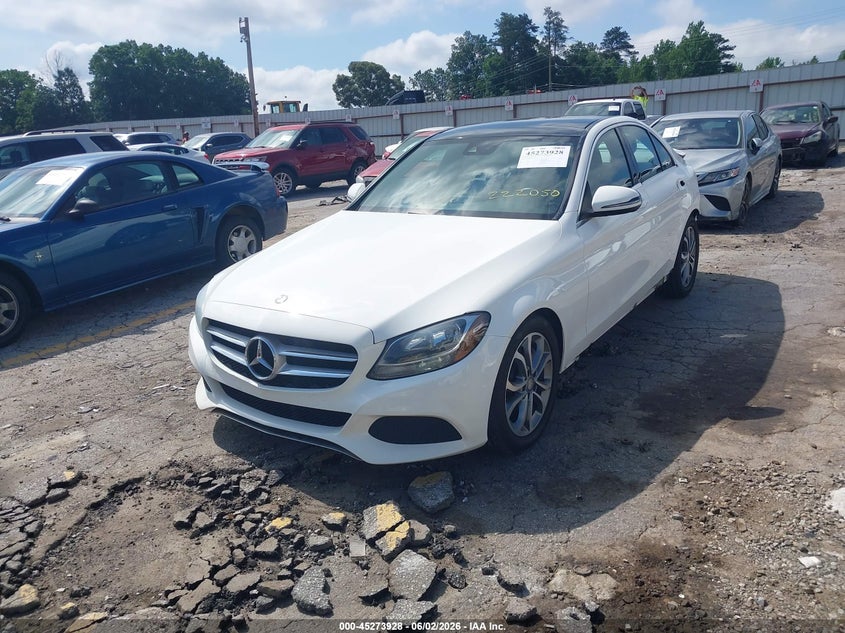 2017 Mercedes-benz C-klasse VIN WDDWF4JB9HR222050 IAAI salvage auction — REAR END, Salvage Title, sold $3,200 on 2026-07-22 (photo 2)