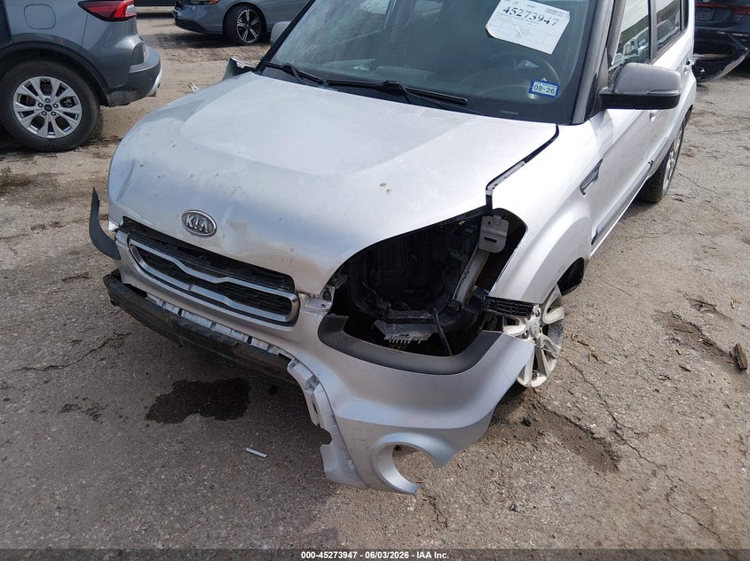 2012 Kia Soul VIN KNDJT2A6XC7391776 IAAI salvage auction — RIGHT SIDE, Original (Texas), sold $250 on 2026-07-15 (photo 6)