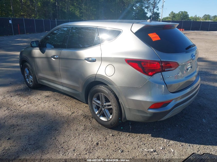 2018 Hyundai Santa fe VIN 5NMZT3LB9JH094300 IAAI salvage auction — SIDE, Salvage Title, sold $2,300 on 2026-08-28 (photo 3)