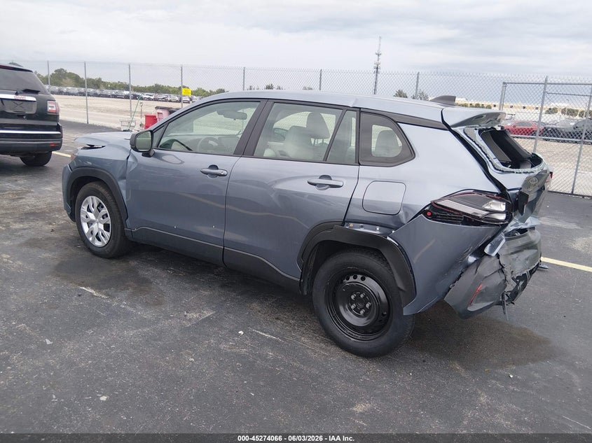 2026 Toyota Corolla cross VIN 7MUAAAAG7TV165957 IAAI salvage auction — REAR END, Salvage Title, sold $5,400 on 2026-07-09 (photo 3)