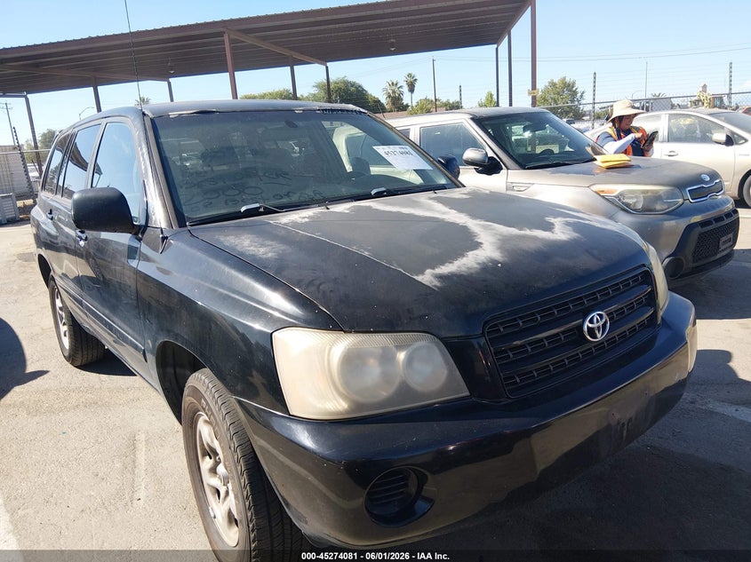 2003 Toyota Highlander VIN JTEGF21A830100816 IAAI salvage auction — NORMAL WEAR, Clear - Dealer Only (California), sold $725 on 2026-07-07 (photo 1)