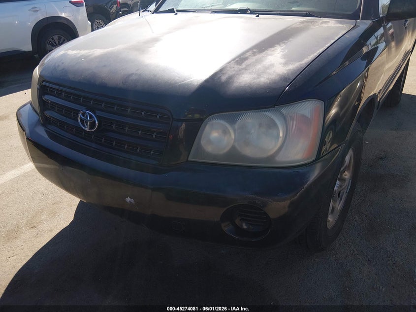 2003 Toyota Highlander VIN JTEGF21A830100816 IAAI salvage auction — NORMAL WEAR, Clear - Dealer Only (California), sold $725 on 2026-07-07 (photo 6)