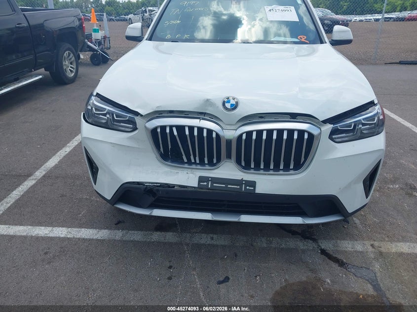 2023 BMW X3 VIN 5UX43DP06P9R87942 IAAI salvage auction — FRONT & REAR, Salvage Title, sold $16,100 on 2026-07-10 (photo 6)