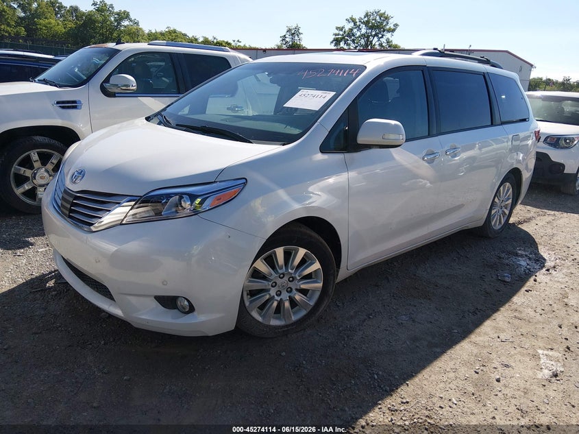 2015 Toyota Sienna VIN 5TDYK3DC4FS571080 IAAI salvage auction — NORMAL WEAR, Original (Kentucky), sold $2,500 on 2026-07-27 (photo 2)