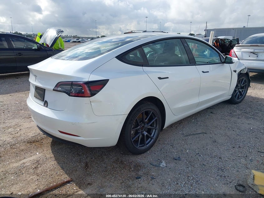 2021 Tesla Model 3 VIN 5YJ3E1EA3MF982152 IAAI salvage auction — FRONT END, Original (Texas), sold $6,650 on 2026-07-16 (photo 4)