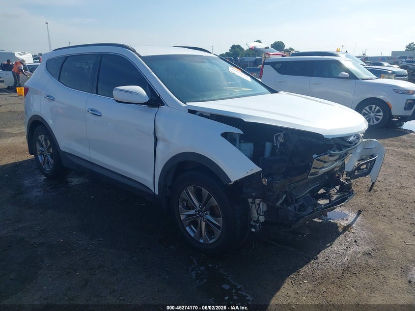 2015 Hyundai Santa fe VIN 5XYZU3LB1FG295218 IAAI salvage auction — FRONT END, Clear (Arkansas), sold $1,450 on 2026-07-29 (photo 1)