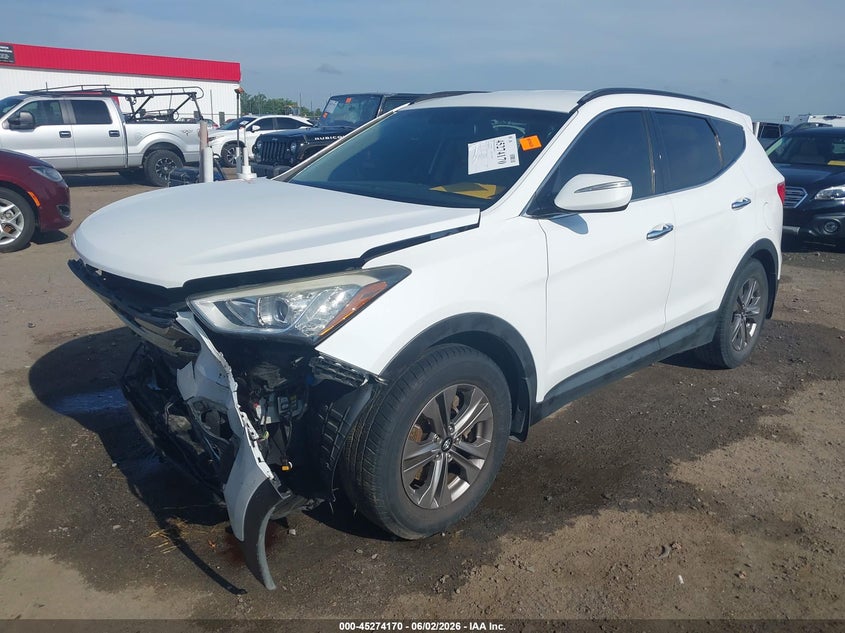 2015 Hyundai Santa fe VIN 5XYZU3LB1FG295218 IAAI salvage auction — FRONT END, Clear (Arkansas), sold $1,450 on 2026-07-29 (photo 2)