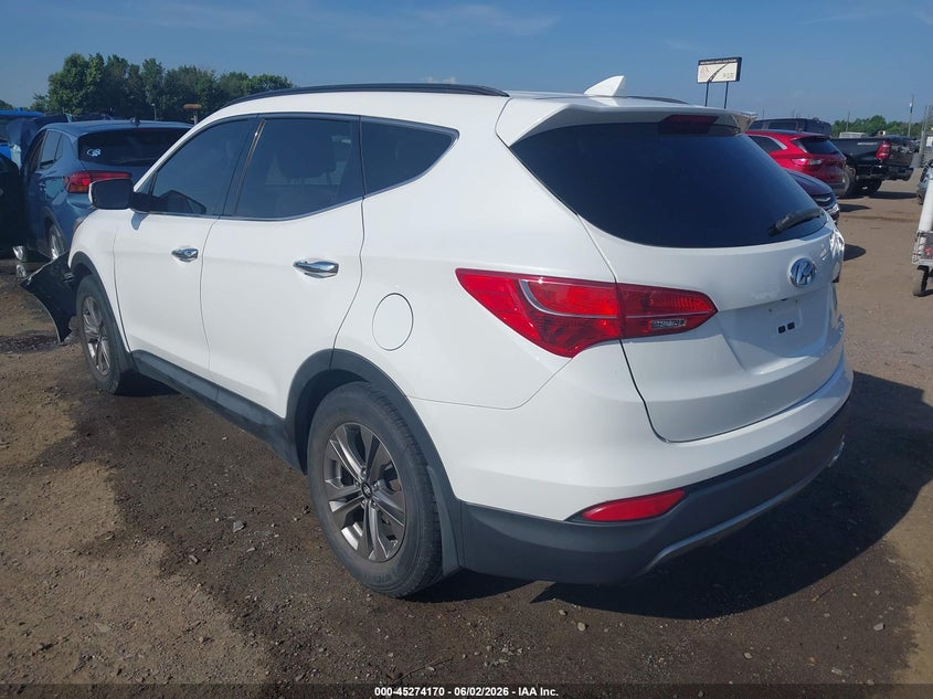 2015 Hyundai Santa fe VIN 5XYZU3LB1FG295218 IAAI salvage auction — FRONT END, Clear (Arkansas), sold $1,450 on 2026-07-29 (photo 3)