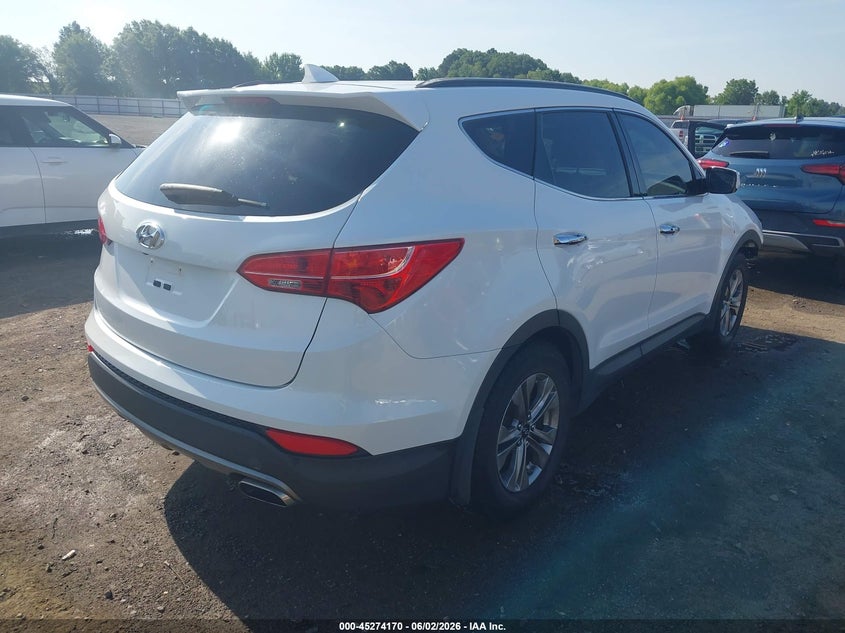 2015 Hyundai Santa fe VIN 5XYZU3LB1FG295218 IAAI salvage auction — FRONT END, Clear (Arkansas), sold $1,450 on 2026-07-29 (photo 4)
