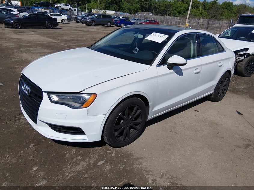 2015 Audi A3 VIN WAUACGFF9F1010865 IAAI salvage auction — NORMAL WEAR, Salvage Title, sold $450 on 2026-07-24 (photo 2)