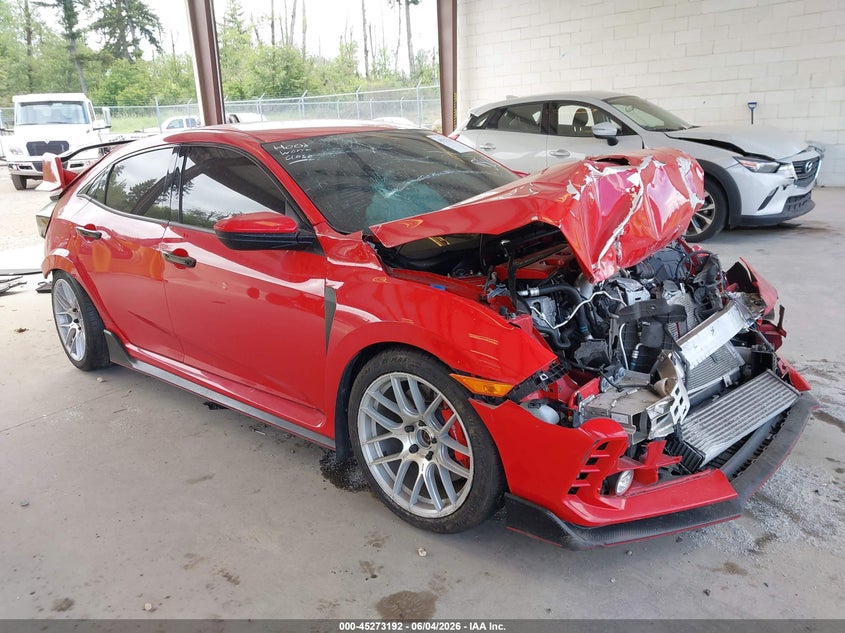 2018 Honda Civic type r VIN SHHFK8G78JU202480 IAAI salvage auction — ALL OVER, Salvage Title, sold $25 on 2026-08-01 (photo 1)