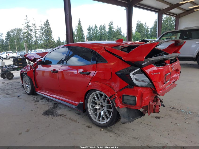 2018 Honda Civic type r VIN SHHFK8G78JU202480 IAAI salvage auction — ALL OVER, Salvage Title, sold $25 on 2026-08-01 (photo 3)