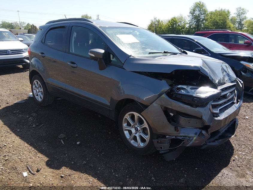 2021 Ford Ecosport VIN MAJ3S2GE2MC436296 IAAI salvage auction — FRONT END, Salvage (Ohio), sold $500 on 2026-07-29 (photo 1)