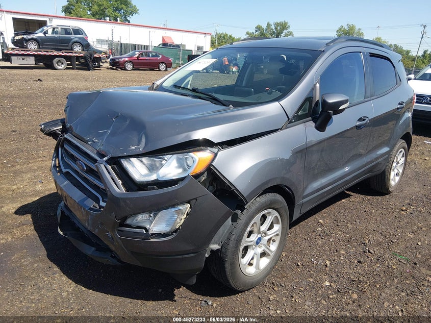 2021 Ford Ecosport VIN MAJ3S2GE2MC436296 IAAI salvage auction — FRONT END, Salvage (Ohio), sold $500 on 2026-07-29 (photo 2)