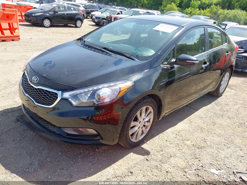 2014 Kia Forte VIN KNAFX4A88E5206272 IAAI salvage auction — LEFT SIDE, Salvage Title, sold $625 on 2026-07-29 (photo 2)