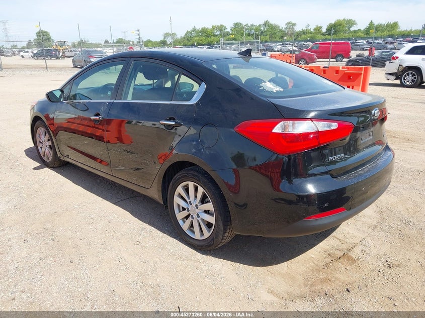 2014 Kia Forte VIN KNAFX4A88E5206272 IAAI salvage auction — LEFT SIDE, Salvage Title, sold $625 on 2026-07-29 (photo 3)