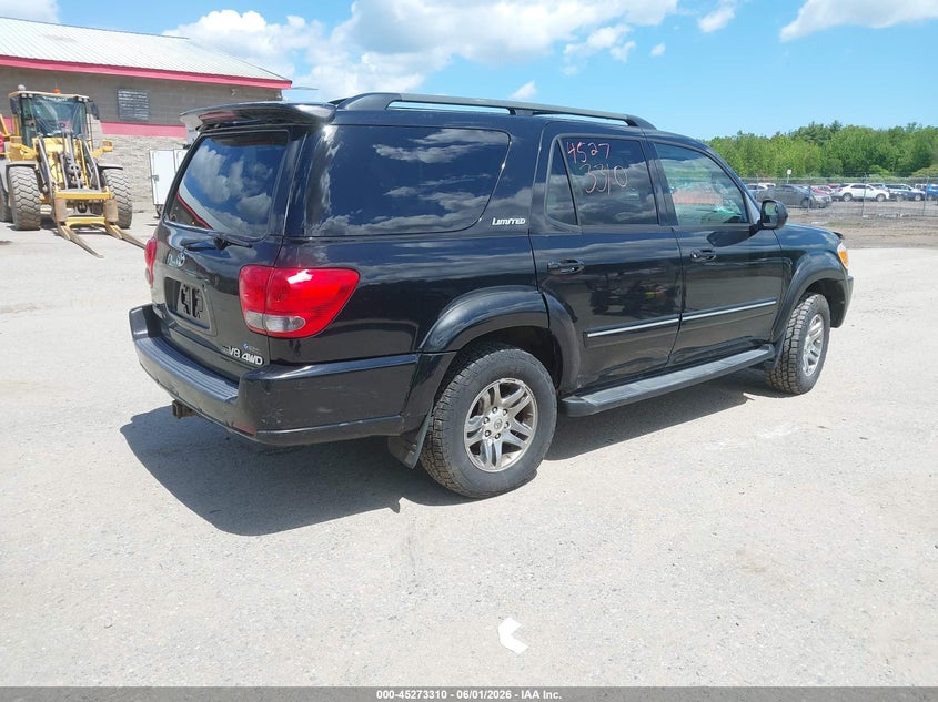 2005 Toyota Sequoia VIN 5TDBT48A65S251095 IAAI salvage auction — NORMAL WEAR, Original (Maine), sold $850 on 2026-07-13 (photo 4)