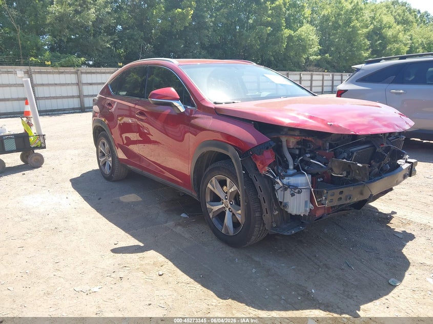 2017 Lexus Nx VIN JTJYARBZ5H2083518 IAAI salvage auction — FRONT END, Clear (Tennessee), sold $5,700 on 2026-07-29 (photo 1)