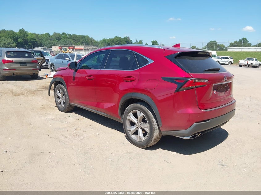 2017 Lexus Nx VIN JTJYARBZ5H2083518 IAAI salvage auction — FRONT END, Clear (Tennessee), sold $5,700 on 2026-07-29 (photo 3)