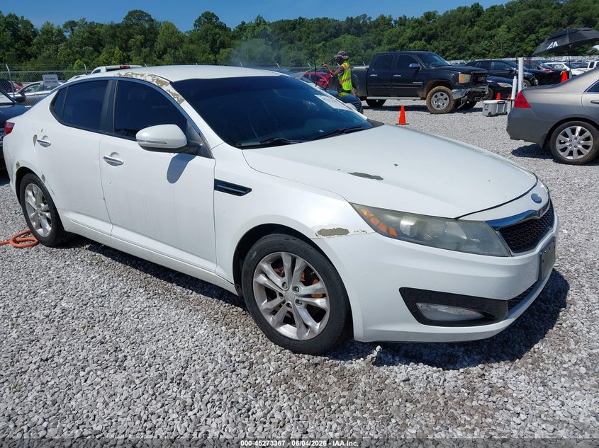 2013 Kia Optima VIN 5XXGM4A71DG215879 IAAI salvage auction — NORMAL WEAR, Clear (Alabama), sold $375 on 2026-07-09 (photo 1)