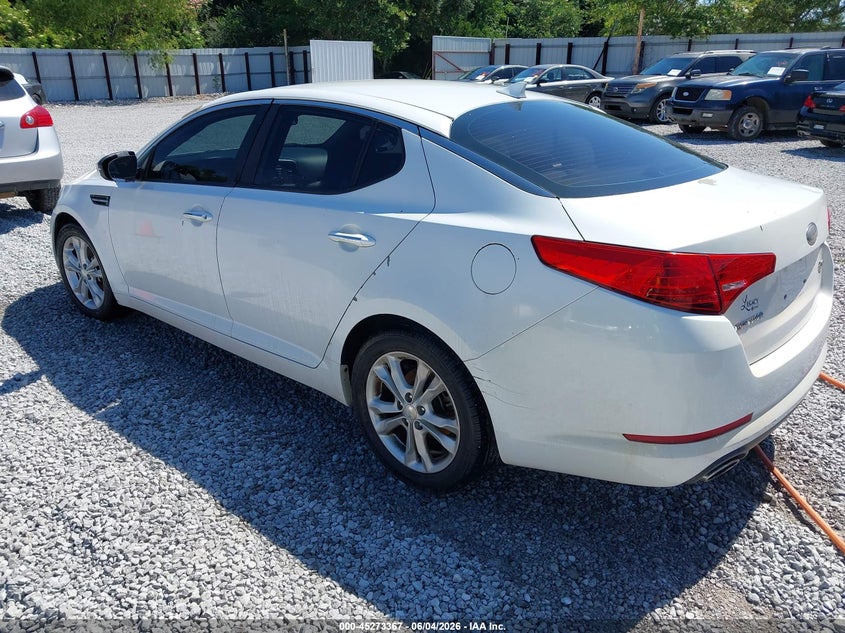 2013 Kia Optima VIN 5XXGM4A71DG215879 IAAI salvage auction — NORMAL WEAR, Clear (Alabama), sold $375 on 2026-07-09 (photo 3)