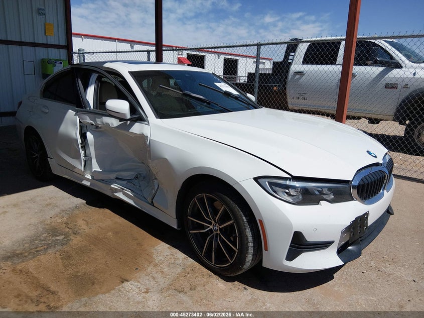 2019 BMW 3er VIN WBA5R1C59KAK12740 IAAI salvage auction — RIGHT SIDE, Original (Texas), sold $6,100 on 2026-08-20 (photo 1)