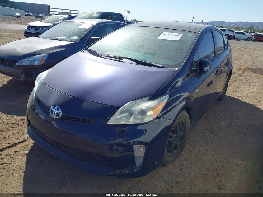 2014 Toyota Prius VIN JTDKN3DU7E1765068 IAAI salvage auction — NORMAL WEAR, Clear-Dealer Only (Arizona), sold $1,500 on 2026-07-07 (photo 2)