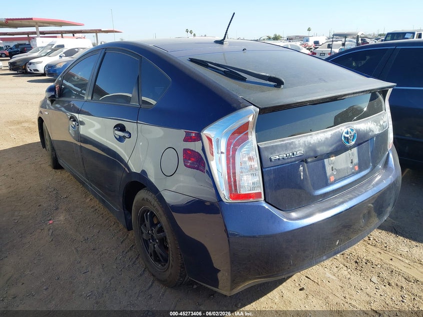 2014 Toyota Prius VIN JTDKN3DU7E1765068 IAAI salvage auction — NORMAL WEAR, Clear-Dealer Only (Arizona), sold $1,500 on 2026-07-07 (photo 3)